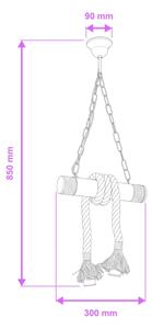 Brilagi - Пендел KOS 2xE27/60W/230V бук
