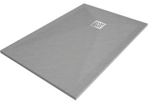 Mexen Stone+ ректикулиран композитен душ кабина 120 x 100 см, сив-бетон - 44611012