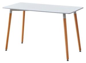 Маса Vassy Wood, MDF, 1400 х 700 х 740 mm, MDF 25 mm, бял плот, метални крака