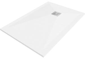 Mexen Stone+ правоъгълно композитно корито за душ 80 x 70 см, бяло - 44107080