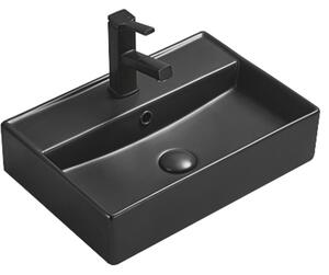 Mexen Blanca мивка за монтиране върху плот 50 x 35 см, черна мат - 21105085
