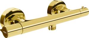 Mexen Slim термостатичен душ батерия, златен - 77105-50