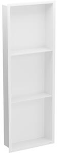 Mexen X-Wall-R ниша с корниз и рафт 90 x 30 см, бяла - 1920903010S