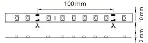 LED Лента 5m LED/10W/12V IP20 бял