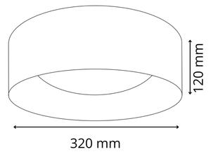 LED Плафон TULUZA LED/18W/230V Ø 32 см бял