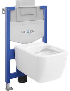 Mexen вграден комплет за тоалетна WC със стойка Fenix XS-U и тоалетна чиния Stella, бял гланц - 6853368XX00