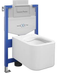 Mexen вграден WC комплект със структура Fenix XS-U с тоалетна чиния Elis, бял гланц - 6853391XX00
