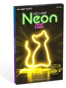 LED неонова настолна декорация LED/2W/3xAA USB котка