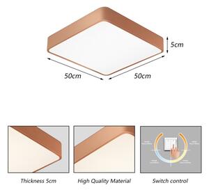 Brilagi - LED таванен плафон POOL LED/48W/230V 3000/4000/6000K 50x50 cm бронзов