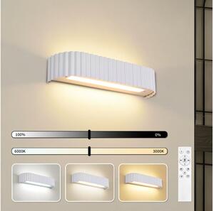 Brilagi - Димируемо стенено LED осветително тяло FALCON MODERN LED/14W/230V 40 см бяло + дистанционно управление