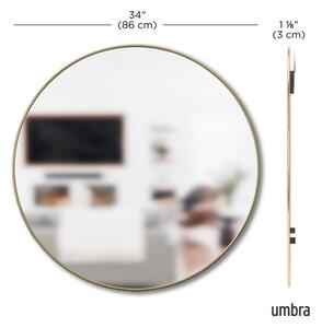 UMBRA Огледало за стена “HUBBA“ - цвят месинг