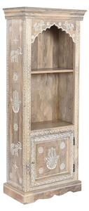 Книжарница DKD Home Decor Естествен Син Бял Многоцветен Дърво манго Дървен MDF 61 x 30 x 152 cm