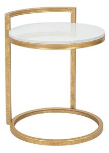 Кръгла странична масичка с мраморна плоча ø 40,5 cm Round Marble – Mauro Ferretti
