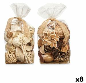 Decorative Potpourri Бял Кафяв 19 x 40 x 14 cm (8 броя)