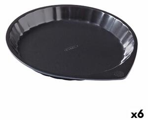 Форма за Печене Pyrex Magic Кръгъл Черен Плосък Ø 27 cm (6 броя)