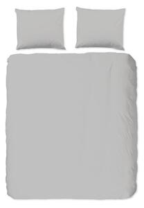 Светлосиво двойно /удължено спално бельо от памук Renforcé 200x220 cm Uni – Good Morning