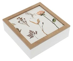 Декоративна кутия Versa Lilled Дървен MDF 24 x 7 x 24 cm