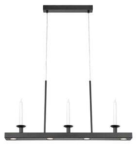 Черно метално LED затъмняващо се висящо осветително тяло Dining – Markslöjd