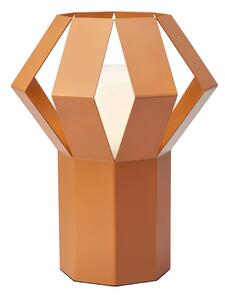 Оранжева метална настолна лампа с метален абажур (височина 27 cm) Octa – Markslöjd