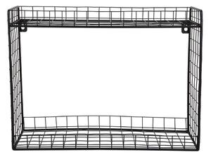 Черен стоманен стенен рафт на няколко нива 40 cm Reja – PT LIVING