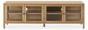 Маса за телевизор от декор от дъб в естествен цвят 160x50x40 cm Ceci – MOME