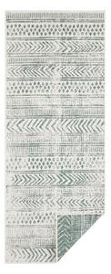 Зелен и кремав килим за открито , 80 x 350 cm Biri - NORTHRUGS
