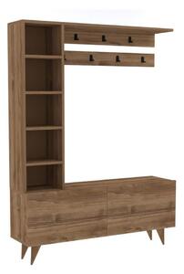 Комплект за коридор в декор от орех в естествен цвят Hale - Kalune Design