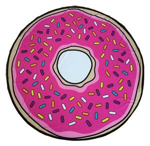 Розова детска плажна кърпа ø 150 cm Donut – JAHU collections