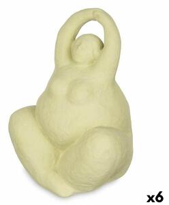 Декоративна фигурка Зелен Dolomite 14 x 18 x 11 cm (6 броя) Дама Yoga