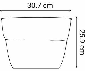 Саксия EDA 77,3 x 30,7 x 25,9 cm Антрацит Тъмно сив Пластмаса Овален Модерен