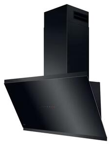 Абсорбатор AEG GV77D91SB, колонен, енергиен клас A+, въздухопоток 250 m3/h, 1 мотор, 3 степени + 2 интензивни за мощност, филтър против мазнини, SilenceTech, Hob2Hood, черен