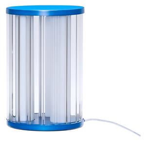 Синя стъклена LED затъмняваща се настолна лампа (височина 30 cm) Aru – Hübsch