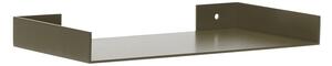 Тъмнозелен метален стенен рафт 30 cm Sheets – Hübsch
