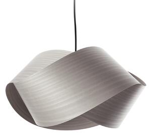 LZF LAMPS висяща лампа Nut, сива/никелова, дължина 42 cm, дърво, Затъмняване, Сив, Дневна/трапезария, Дървесина, Дизайн