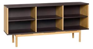 Кафяв скрин от декор от дъб 140x65x35 cm Dual – Hübsch
