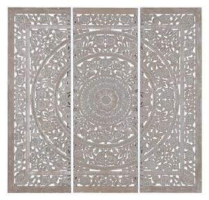 Табла за легло Home ESPRIT Сив Дървен MDF 180 x 3,5 x 180 cm