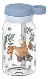 Светлосиня пластмасова детска бутилка 450 ml Forest Friends by Little Dutch – Mepal