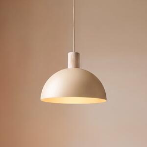 TK Lighting Висяща лампа „Осло“, пясъчен цвят, метал, Ø 34 см, E27, Затъмняване, Бежов, Дневна/трапезария, Метал, Модерен