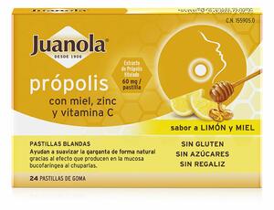 Желирани бонбони Juanola Propolis Лимон Мед 24 броя