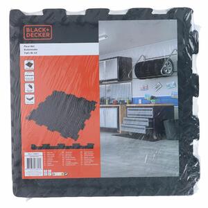 Плочки от EVA пяна Black & Decker Черен Гума Ева 40 x 40 cm (6 Части)