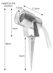 Markslöjd 107291 - LED външна лампа GARDEN24 LED/15W/24V IP44 черна