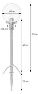 Markslöjd 107283 - LED Външна лампа GARDEN24 LED/3W/24V 81 cm IP44 черна/прозрачна