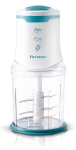 Чопър Rohnson R-5119, 650W, 1 л вместимост, 2 скорости, импулс функция, 6 титаниеви остриета, мерителна чаша, бял