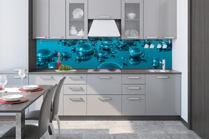 Фототапет за кухня - капки вода 260 x 60 см