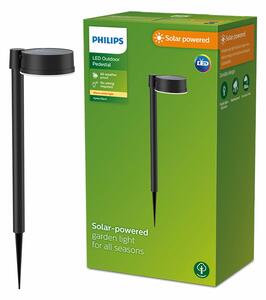 Соларен градински кол Philips Vynce 1,5 W 11,2 x 14,2 x 54 cm Черен Пластмаса Кръгъл (2700 K) (Топло Бяло) (1 броя)