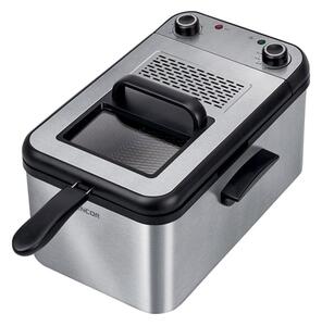 Фритюрник Sencor SFR 7200SS, 3.2 л. вместимост, LCD дисплей, подходящ за миене в съдомиялна, 2200W, инокс