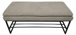 Foot-of-bed Bench DKD Home Decor Черен Бежов полиестер Желязо (80 x 36 x 35 cm)