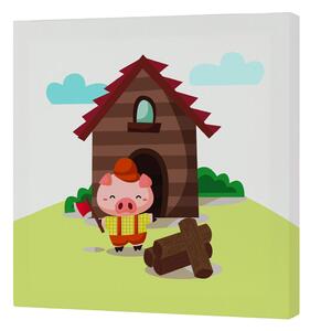 Пластно HappyFriday Mr Fox Piggys Многоцветен 27 x 27 cm