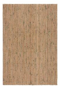 Зелено-естествен двустранен ръчно изработен ютен килим 120x170 cm Jute Boucle Green – Flair Rugs