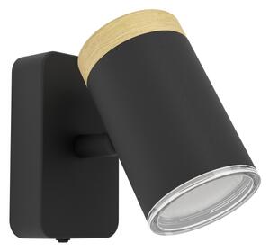 Eglo 300001 - Настенно точково осветително тяло за баня CONSUMA 1xGU10/3W/230V IP44 черно/бежово